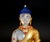 Late 20th Century Natural Rock Crystal Gilt Bronze Buddha Nepal Authenticity Seal For Sale - Image 15 of 18