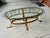 Hollywood Regency Hand Gilt Wrought Iron Oval Coffee Table - Newly Painted For Sale In Mobile - Image 6 of 12