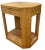 Vintage Split Bamboo Chevron Side Table With Drawer For Sale - Image 10 of 12