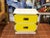1970s 1970's Yellow and White Campaign Colormates Nightstand Attributed to Morris of California For Sale - Image 5 of 12