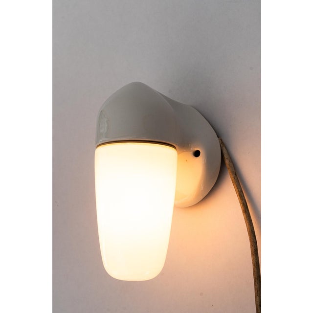 Porcelain Wall Lights by Wilhelm Wagenfeld for Lindner, 1940s, Set of 2 For Sale - Image 16 of 18