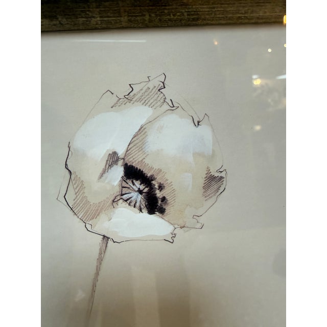 Early 21st Century Elizabeth Jardine Striped Vase With Flowers Art Print, Signed For Sale - Image 5 of 12