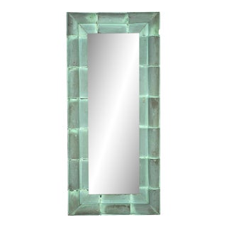 Copper Mirror Made From Oxidized Roof Tiles For Sale