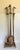 Mid-Century Brass Duck Head Fireplace Tool Set For Sale - Image 10 of 12