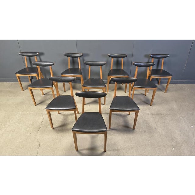 Mid-Century Belgian Dining Chairs, 1960s, Set of 10 For Sale - Image 8 of 17