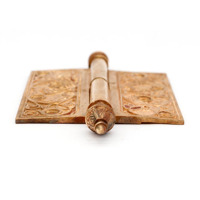 Victorian Antique Bronze Right Lift Off Butt Door Hinge For Sale - Image 3 of 7