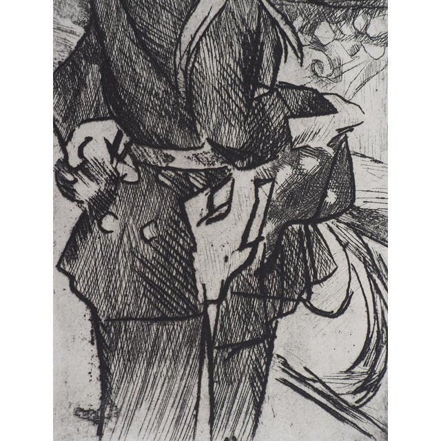 Jacques Villon, The Guard of the Moulin Rouge Ball, 1910, Original Etching For Sale - Image 4 of 7