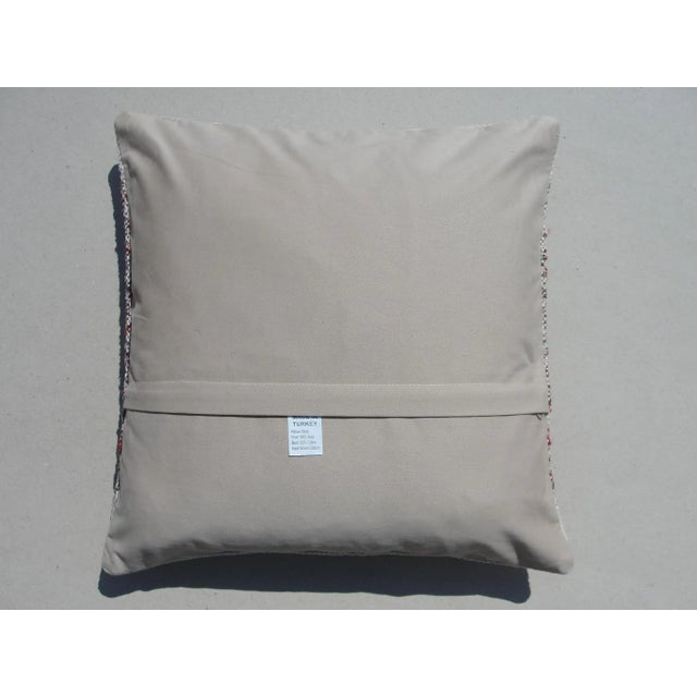 Vintage Turkish Kilim Pillow Cover For Sale - Image 12 of 13