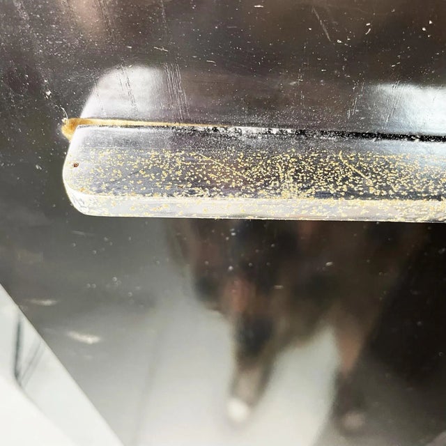 Modern Italian Wooden Steel Shelf, 1980s For Sale - Image 9 of 10