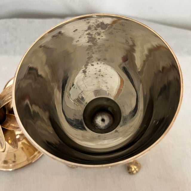 Brass Vintage Pineapple Brass Urn For Sale - Image 8 of 9