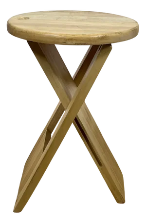Folding Beech Stool by Roger Tallon for Sentou, 1970s