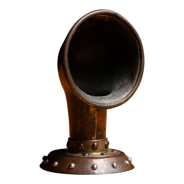 Early 20th Century Copper Marine Cowl Ventilator For Sale