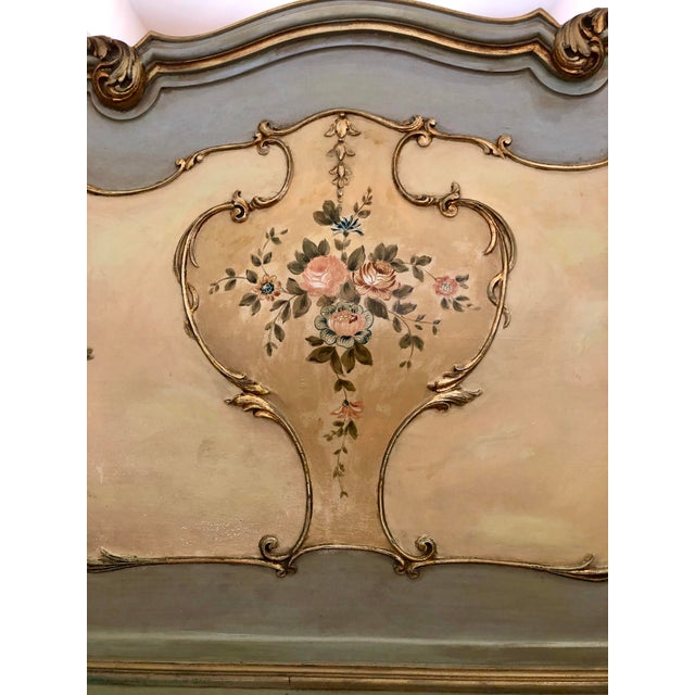 Antique Baroque Painted Queen Headboard Chairish