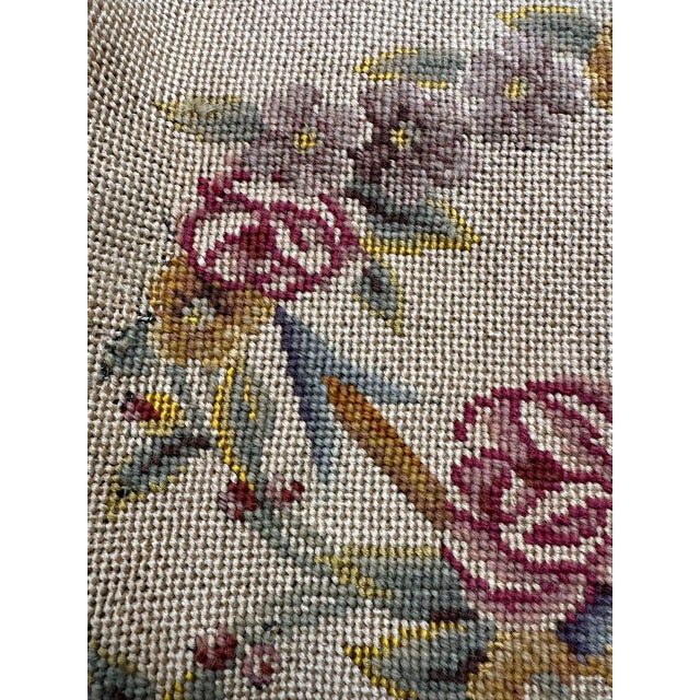 French Needlepoint Chair Cover Tapestry from Bobyrug, 1890s For Sale - Image 6 of 14
