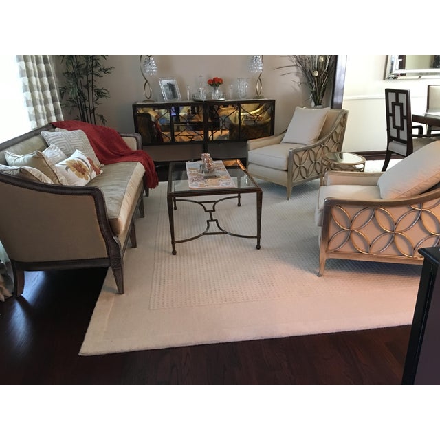 2010s Upholstery Social Butterfly Silver Accent Chair. By: Caracole For Sale - Image 5 of 10