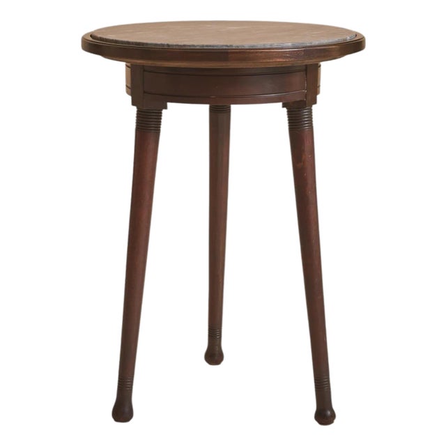 20th Century French Marbe Guéridon Accent Table For Sale