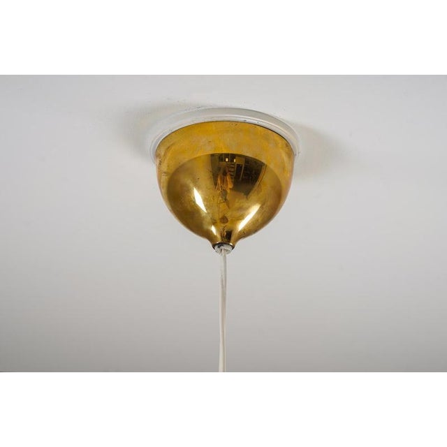 Brass Pendant attributed to Eje Ahlgren for Bergboms, Sweden, 1960s For Sale - Image 10 of 15