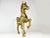 Mid 20th Century Vintage Large Solid Gold Brass Horse Figurine For Sale - Image 5 of 10