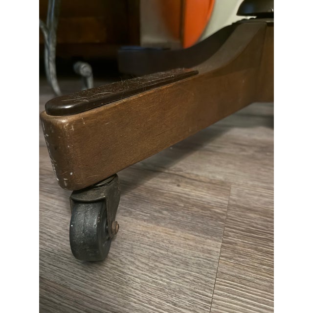 Yellow MCM Jasper Rolling Swivel Office Chair. For Sale - Image 8 of 12