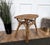 Gold Italian Bohemian French Riviera Bamboo Rattan Oval Coffee Table, 1960s For Sale - Image 8 of 10