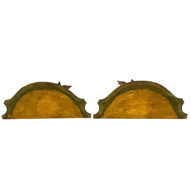 Italian Hand-Carved Gilded Wall Brackets, Rococo, Mid-19th Century For Sale - Image 9 of 10