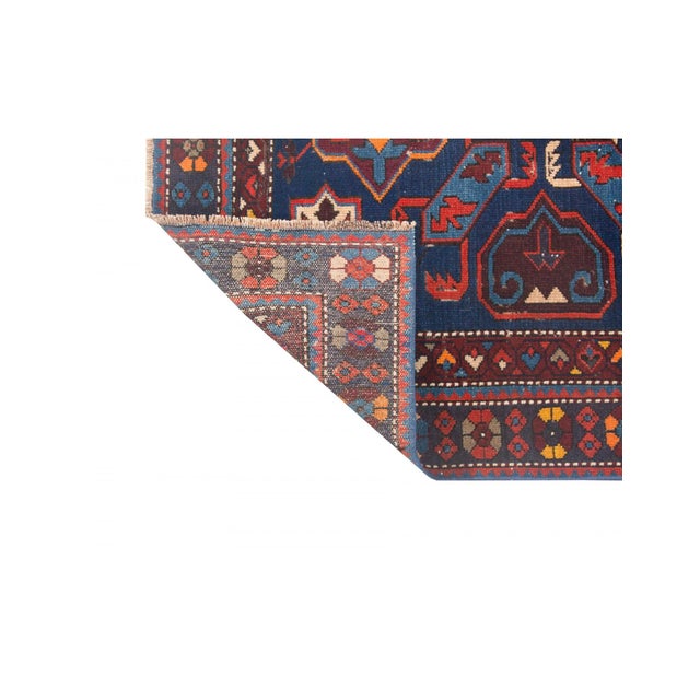 1940s Antique Caucasian Wool Rug - 3`8" X 6`4" For Sale - Image 5 of 6