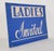 Traditional Vintage Ladies Invited Cardboard Retail Wall Sign For Sale - Image 3 of 10