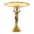 French 20th Century Classical Brass Maiden Figural Centerpiece With Relief Medal For Sale