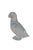 Late 20th century clear Baccarat French crystal paperweight / figurine in the shape of a parrot. Dimensions: 4.25" x 2" x...
