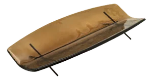 Hakou D Big Rectangular Fruit Bowl by Matteo Fiorini for Mason Editions