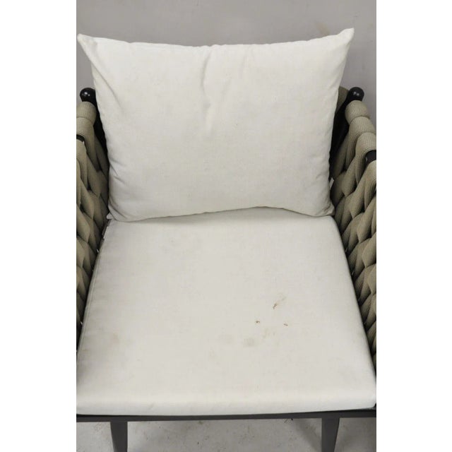 Rove Concepts Pierre Outdoor Dining Chair Aluminum Frame Woven Design - a Pair For Sale In Philadelphia - Image 6 of 12