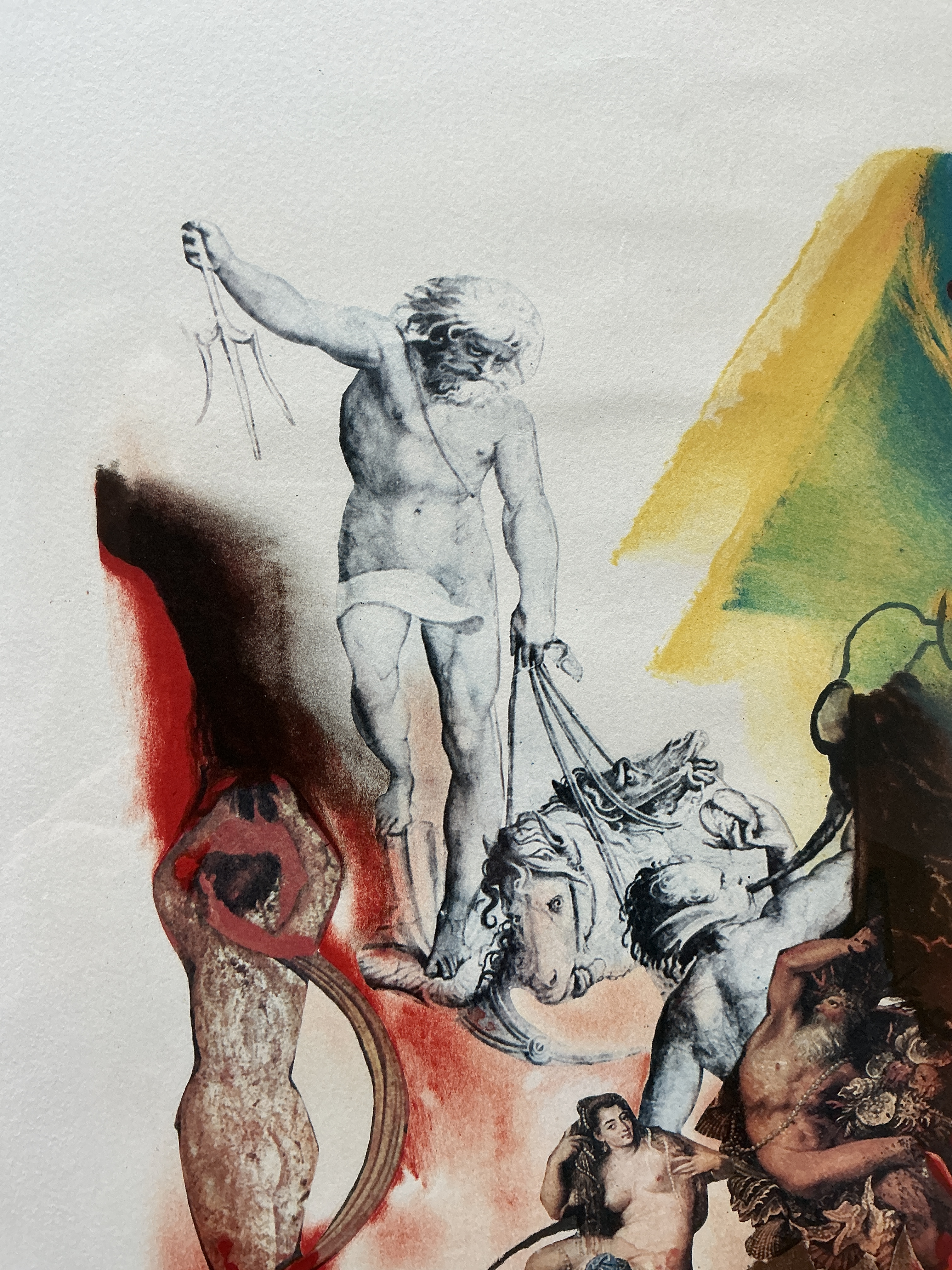 1970s Salvador Dalí 'Romantic' Signed Lithograph Numbered 89/1000