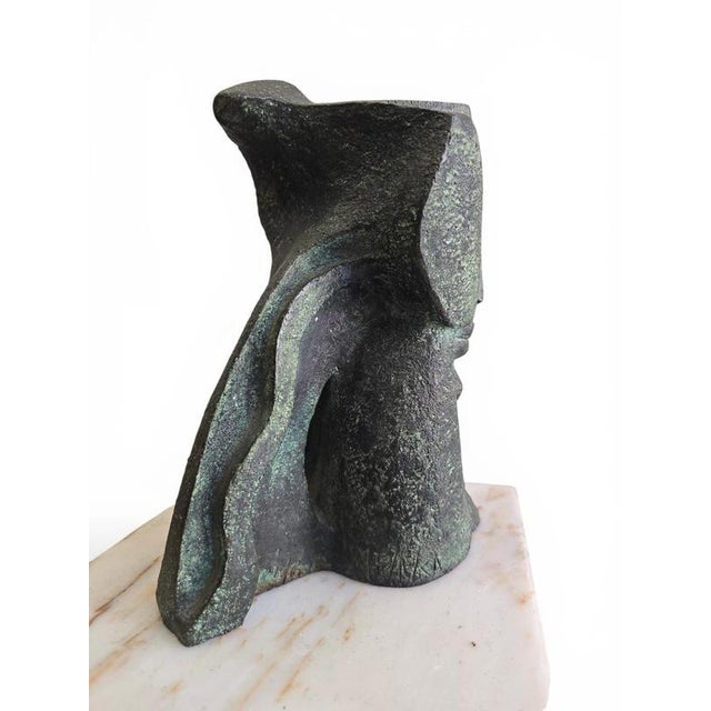 Montserrat Faura, Abstract Bronze Head, 1970, Bronze For Sale - Image 9 of 15