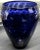 Hand Blown Vintage UltraMarine Fine Glass Vase For Sale - Image 4 of 7