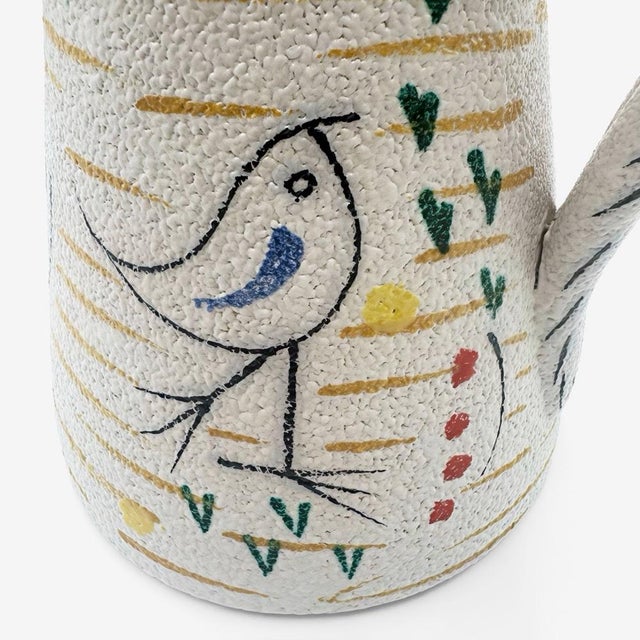 Blue Modernist Rooster Pitcher from Fratelli Fanciullacci, 1950s For Sale - Image 8 of 11