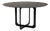 Stone Dark Brown Settanta 1400 Round Dining Table by Disain1971 For Sale