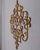 1950s Vintage Italian Wall Coat Rack in Gilt Wrought Iron, 1950s For Sale - Image 5 of 14