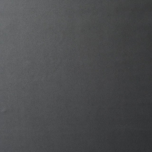 Schumacher Sample - Schumacher Vegan Suede Fabric in Steel For Sale - Image 4 of 4