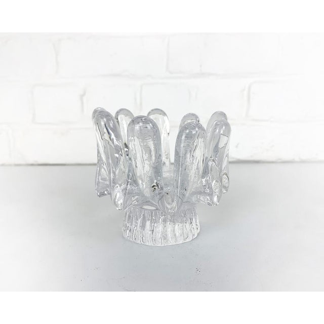 Sunflower Glass Candleholder attributed to Göran Wärff for Kosta Boda, Sweden, 1970s For Sale - Image 10 of 10