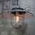 Industrial Gray Enamel Pendant Light with Bakelite Brass Top For Sale - Image 4 of 6