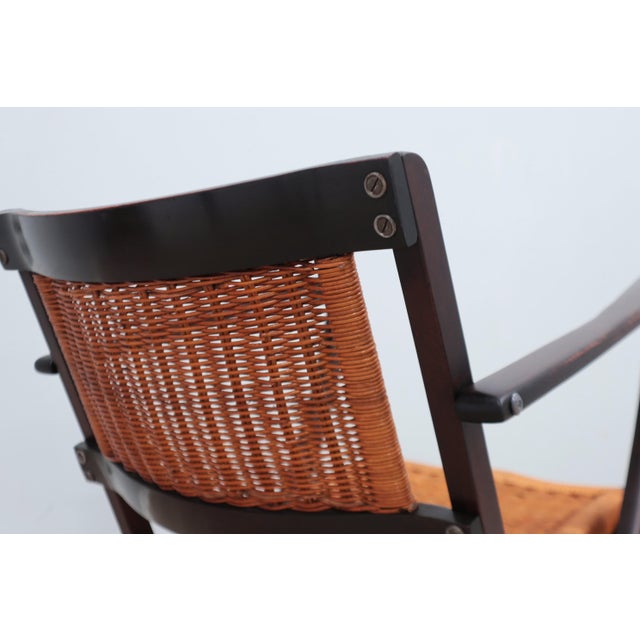 Mid-Century Folding Rocking Chairs from Fratelli Reguitti, 1950s For Sale - Image 6 of 12