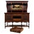 An exceptional early 20th-century English mirror-back sideboard, finely crafted from walnut and distinguished by its...