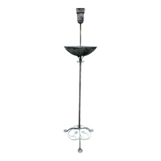 Vintage Wrought Iron Salterini Torchiere Planter For Sale