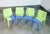 Laleggera Painted Chairs by Michelangelo Pistoletto for Alias, 2009, Set of 4 For Sale - Image 14 of 14