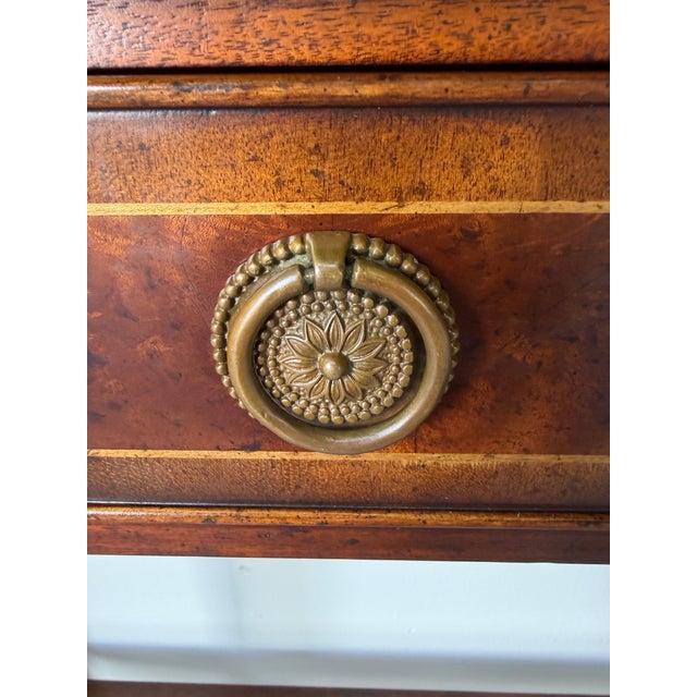 Jonathan Charles “Buckingham Collection” Classic Regency Style Mahogany Console With Undertier For Sale - Image 11 of 12