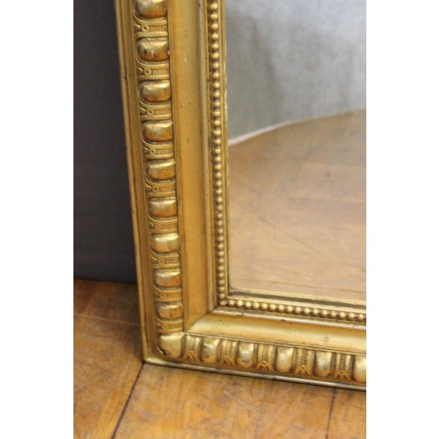 19th Century Large 19th Century Gilded Stucco Mirror For Sale - Image 5 of 14