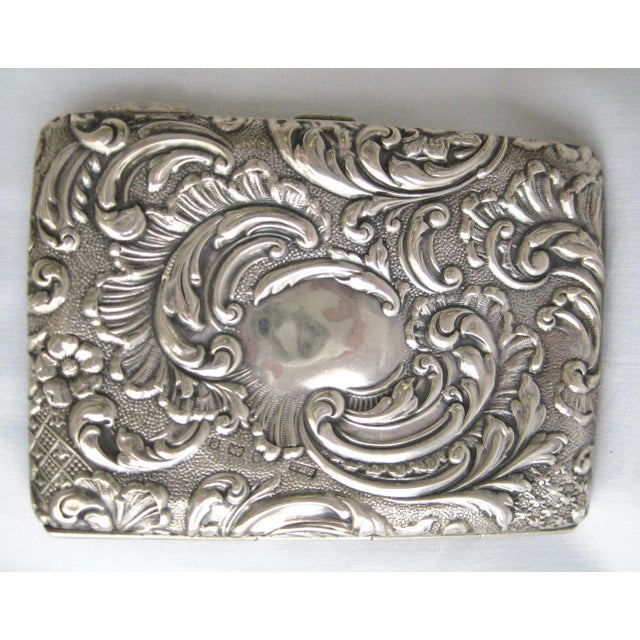 1900 - 1909 Sterling Silver Card Case For Sale - Image 5 of 5