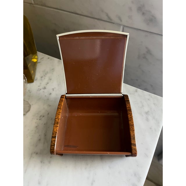 Mid 20th Century Fornasetti Attributed MCM Metal Box With Arms Decoration For Sale - Image 5 of 8