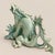 Mid 20th Century MCM Porcelain Celadon Andrea by Sadek Dragon Figurine For Sale - Image 5 of 8