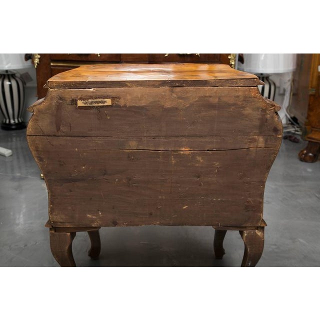 19th Century Pair of Italian Rococo Style Walnut Commodes For Sale - Image 4 of 12